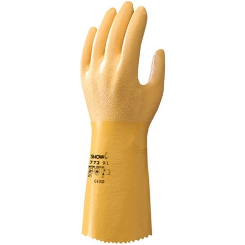 Showa 771 Nitrile Gloves 300mm Gauntlet Large