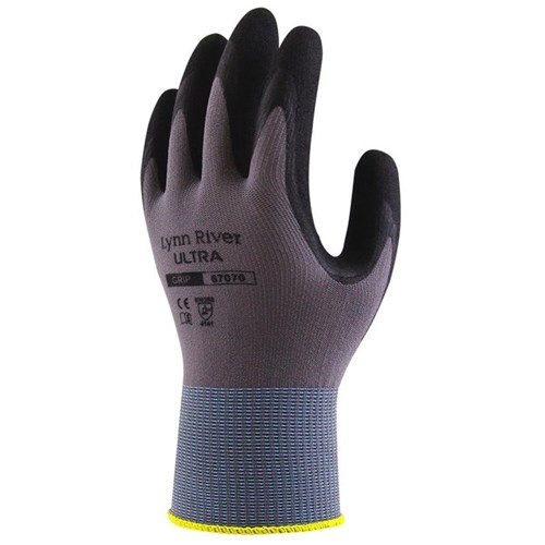 Lynn River 67070 Ultra Grip Gloves Nitrile Palm Medium, Pair