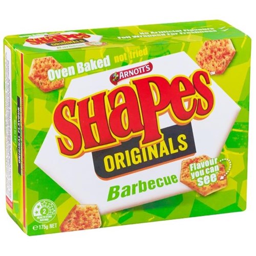 Arnott's Shapes Crackers Barbecue 175g