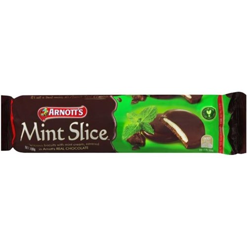 Arnott's Chocolate Mint Slice Biscuits 200g