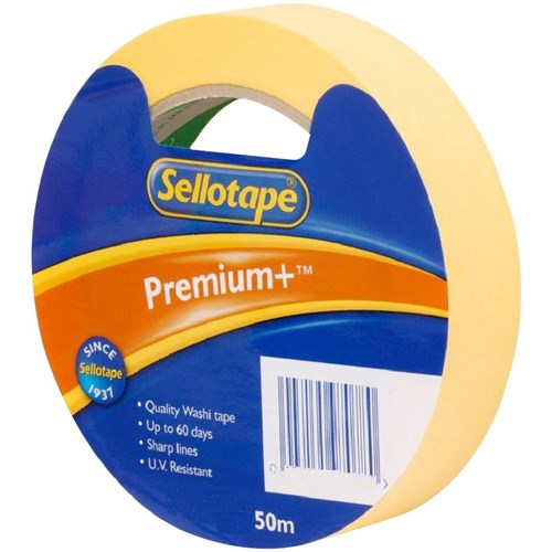 Sellotape Premium+ Washi Tape 18mm x 50m