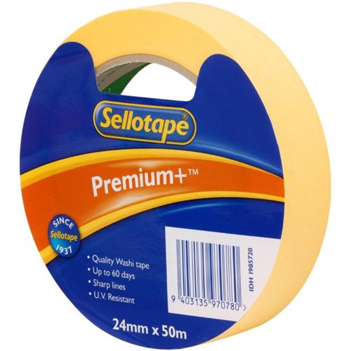 Sellotape Premium+ Washi Tape 24mm x 50m