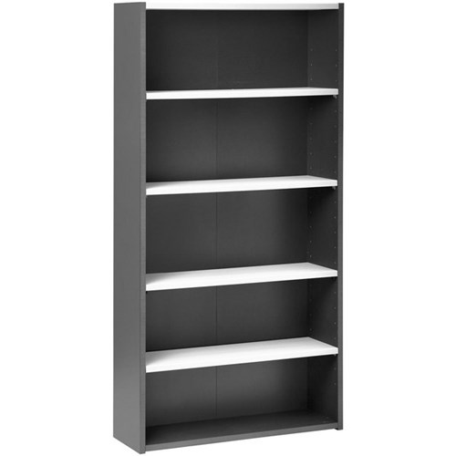 Emerge Bookcase OB225 1800mm White/Ironstone