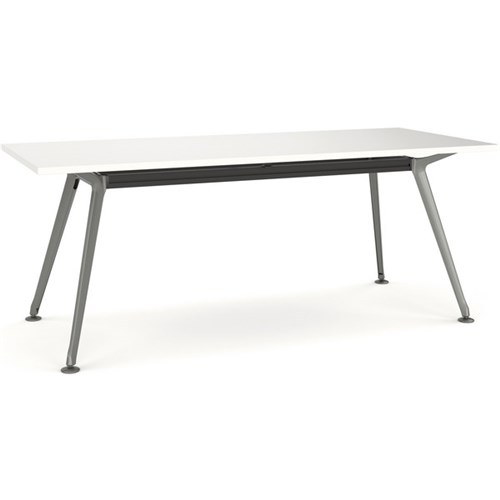 Galaxy Boardroom Table 1800x900mm White/Silver