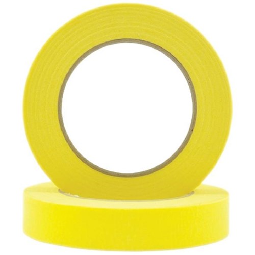 Pomona S121 High Temperature Masking Tape 24mm x 50m Yellow