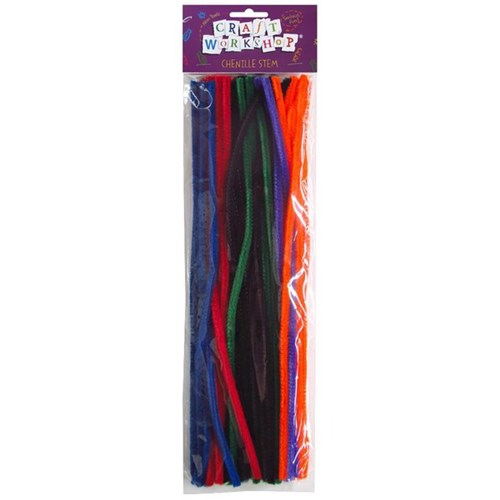 Craft Workshop Pipecleaners Assorted Colours, Pack of 50