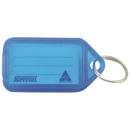 Kevron ID5 Security Key Ring Tag 56x30mm Blue