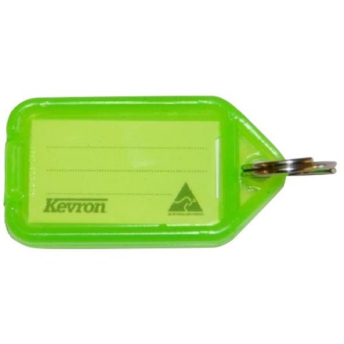 Kevron ID5 Security Key Ring Tag 56x30mm Green