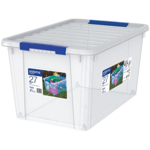 Sistema Storage Bin With Lid 27 Litre OfficeMax NZ