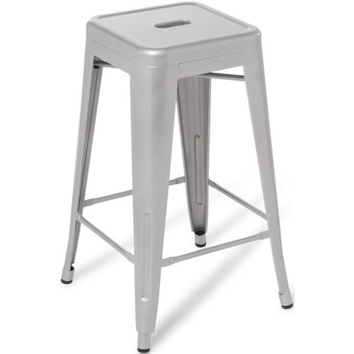 Industry Kitchen Stool 660mm Silver