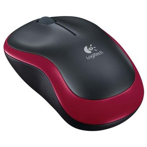 Logitech M185 Wireless Mouse Red/Black