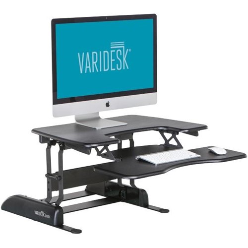 Varidesk Pro Plus 30 Single Monitor Stand and Keyboard Lift Black