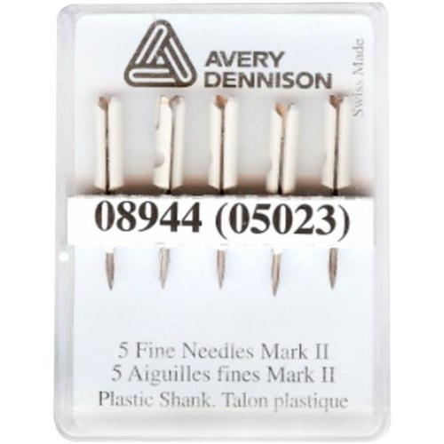 Avery Dennison Tag Gun Fabric Needle Fine Mark II, Pack of 5 OfficeMax NZ