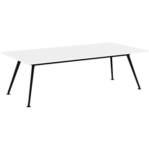 Galaxy Boardroom Table 2400mm White/Black