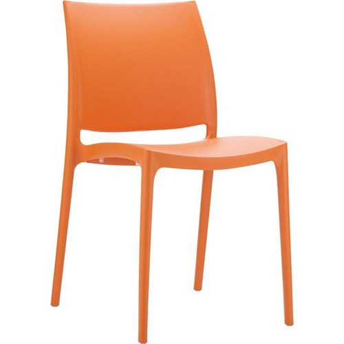 May May Plastic Cafe Chair 810mm Orange