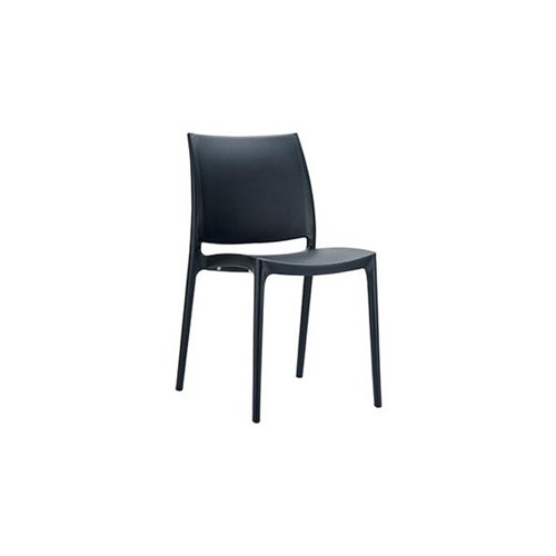 May May Plastic Cafe Chair 810mm Black