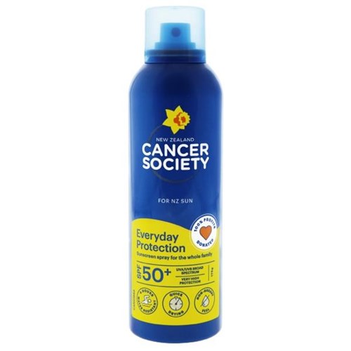 Cancer Society Everyday Sunscreen Aerosol SPF50+ 175g OfficeMax NZ