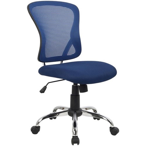 Brenton Task Chair Mesh Back/Fabric Seat Blue