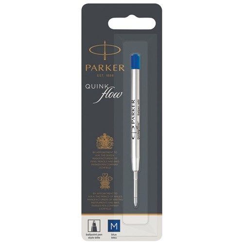 Parker Blue Ballpoint Pen Refill Medium Tip