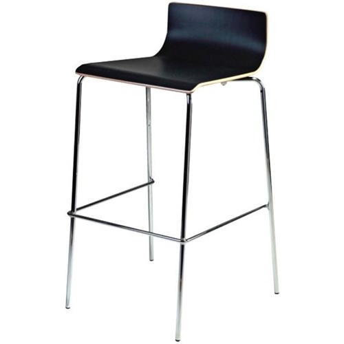 Liberty Cafe Bar Stool 750mm Black OfficeMax NZ