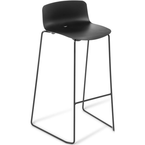 Coco Bar Stool Sled Base 755mm Black/Black
