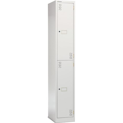 Precision Classic 2 Tier Locker 300mm Camlock White Satin