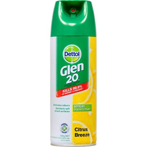 Dettol Glen 20 Disinfectant Spray Citrus Breeze 300g OfficeMax NZ