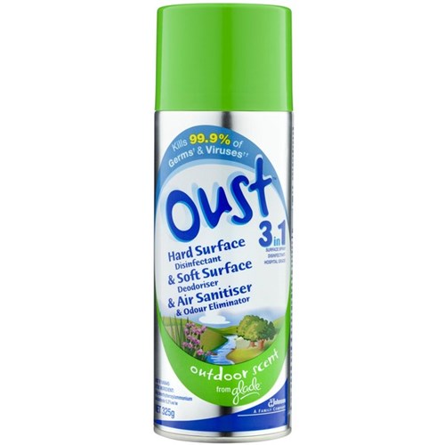 Glade Oust 3 in 1 Aerosol Air Freshener Outdoor Scent 325g