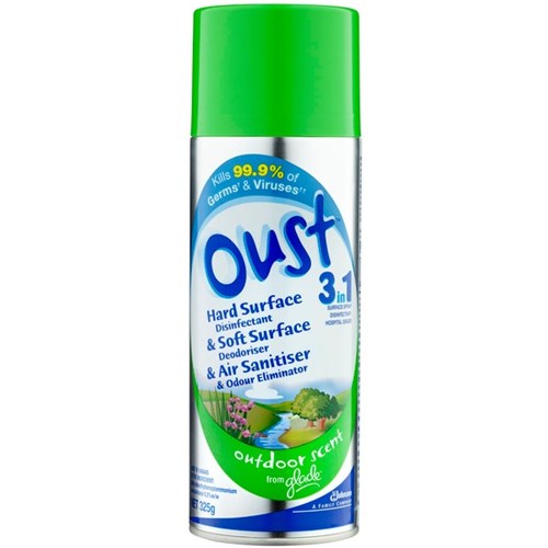 Glade Oust 3 in 1 Aerosol Air Freshener Outdoor Scent 325g