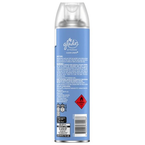 Glade Air Freshener Aerosol Spray Clean Linen 400g