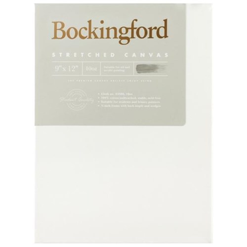 Bockingford 10oz Stretched Canvas 9x12 Inch 3/4 Inch Frame