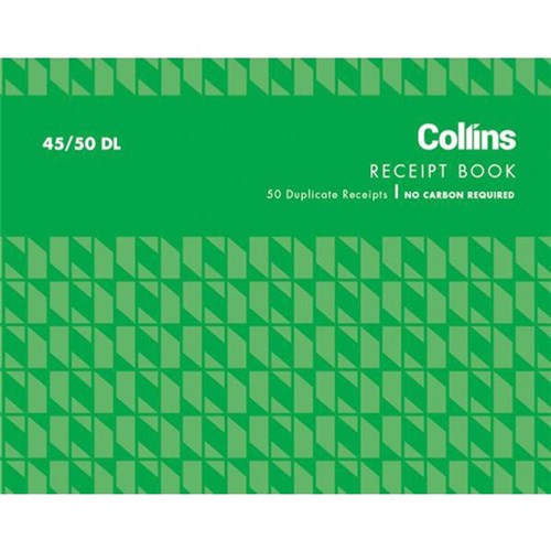Collins 45/50DL NCR Receipt Duplicate Set of 50