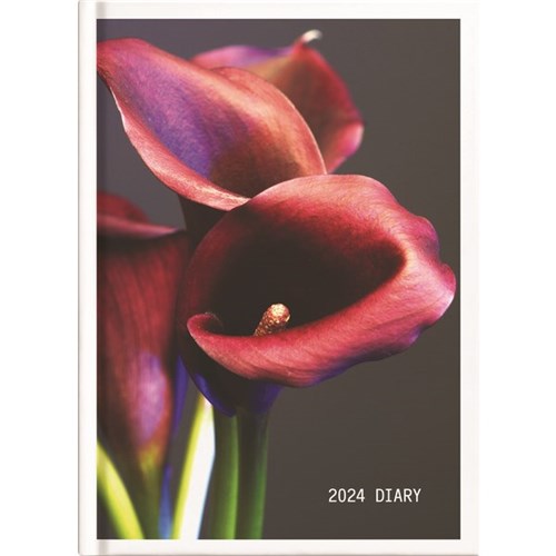 Collins A51 Diary A5 1 Day Per Page 2024 Floral Assorted