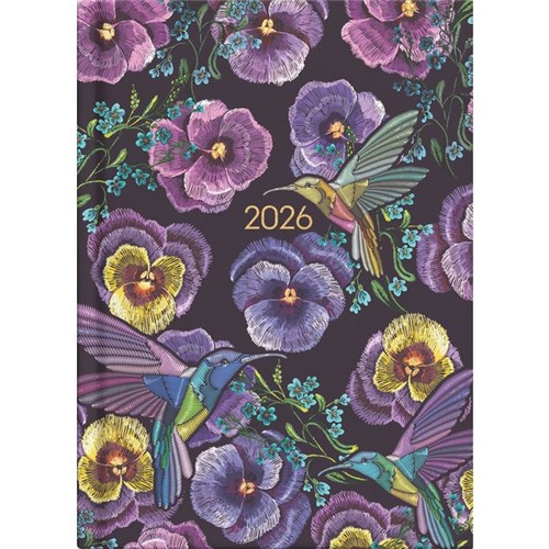 Collins A51 Diary Day Per Page 2026 Beautiful Blooms Assorted