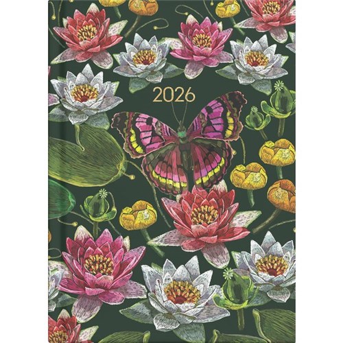 Collins A51 Diary Day Per Page 2026 Beautiful Blooms Assorted