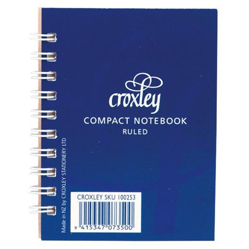 Croxley Pocket Notebook Side Opening 76x102mm Blue 50 Leaves