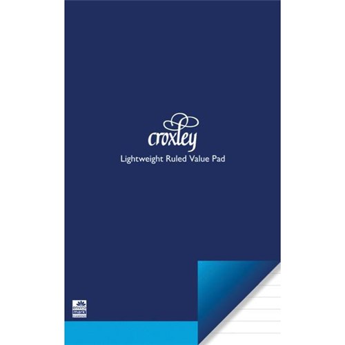 Croxley Lightweight Value Pad Ruled Size 1 202x127mm 90 Leaves