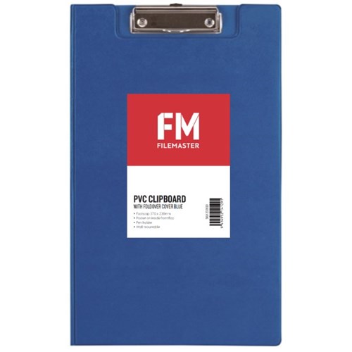 FM Clipboard With Flap Foolscap Blue