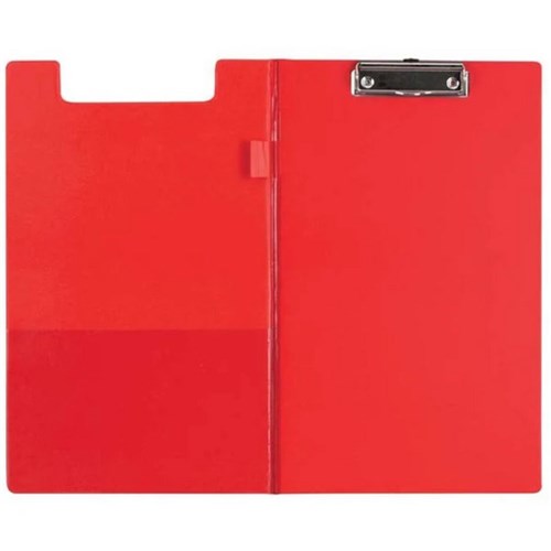 FM Clipboard With Flap Foolscap Red