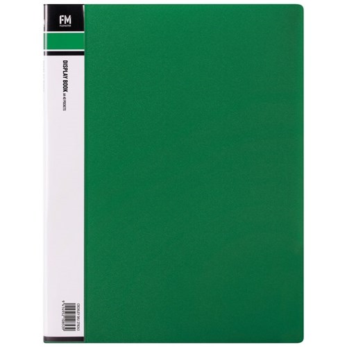 FM A4 Display Book 40 Pocket Green