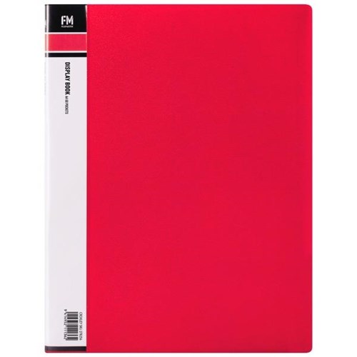FM A4 Display Book 60 Pocket Red