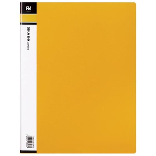 FM A4 Display Book 20 Pocket Yellow