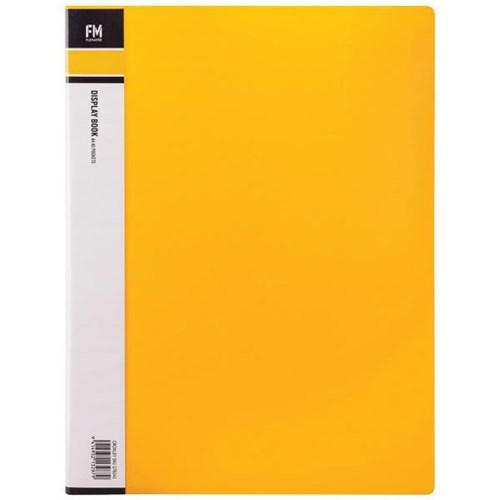 FM A4 Display Book 40 Pocket Yellow