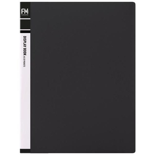 FM A5 Display Book 20 Pockets Black