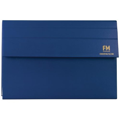 FM File Concertina 300 Blue OfficeMax NZ