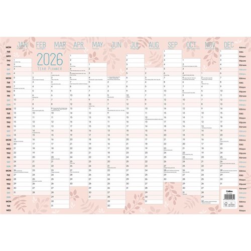 Collins Designer Bilingual Wall Planner A2 2026