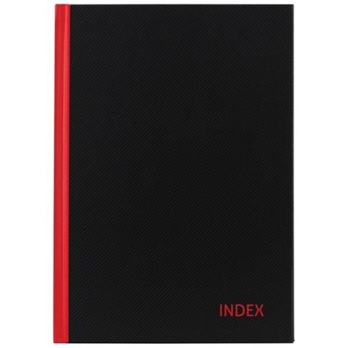 Milford A4 Notebook Indexed Red & Black 100 Leaves OfficeMax NZ