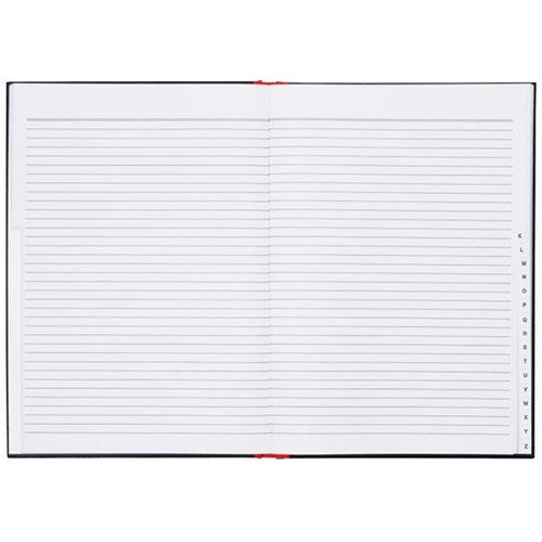 Milford A4 Notebook Indexed Red & Black 100 Leaves OfficeMax NZ