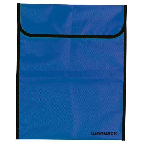 Warwick Homework Bag Hook & Loop Fastener 290x360mm Blue
