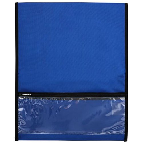Warwick Homework Book Bag Hook & Loop Medium 290x360mm Blue